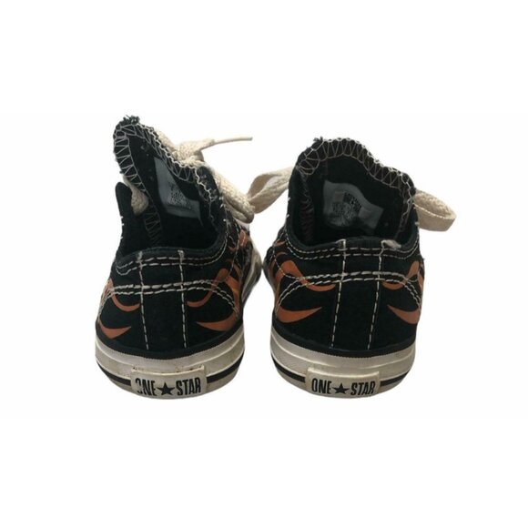 Converse One Star Sneaker Infant Toddler 5 Chuck Taylors Orange Flames Low Top - Picture 7 of 11